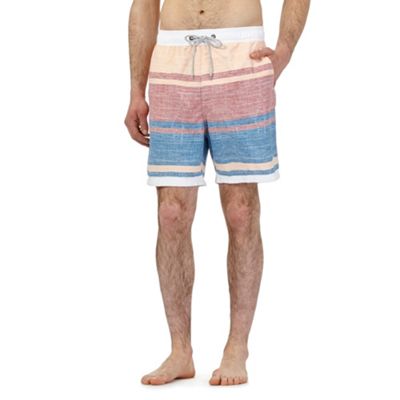 Mantaray Multi-coloured striped print swim shorts